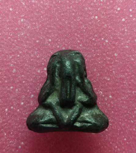 พระปิดตา เนื้อตะกั่วเก่า กรุวัดนางชี ลป.เอี่ยมปลุกเสก หายาก พร้อมบัตรรับรอง