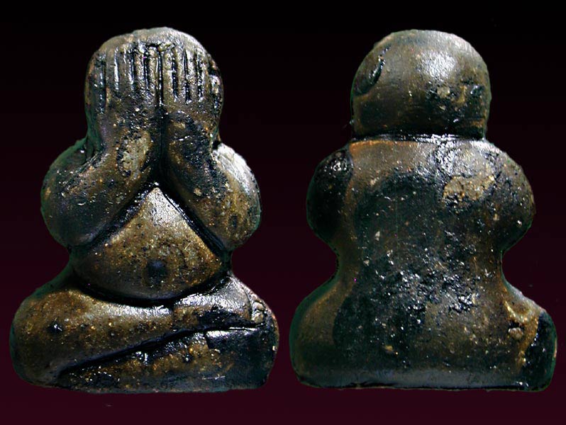 พระปิดตาเนื้อผงคลุกรัก หลวงปู่ทิม วัดพระขาว ที่ระลึกครบรอบ 84 ปี กล่องเดิม พ.ศ.2540........เคาะเดียว