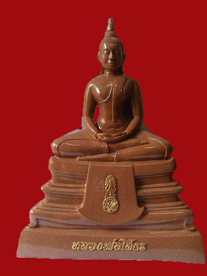 พระบูชา ภปร. หลวงพ่อโสธร วัดโสธรวรวิหาร "รุ่นสร้างอุโบสถ ปี2546"..เนื้อกระเบื้องโบสถ์ หน้าตัก9นิ้ว