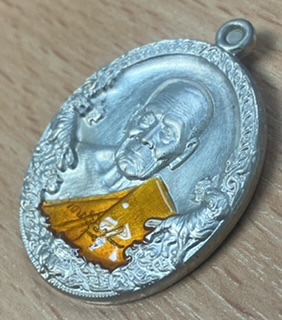 ราชาพยัคฆ์หลวงพ่อพัฒน์ วัดห้วยด้วน(ป๋อง สุพรรณสร้าง)เนื้ออัลปาก้า ลงยาจีวร 