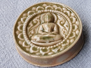 พระปทุมขันธ์ เนื้อกระเบื้องเคลือบ วัดหลวงพ่อสด ปี 2551