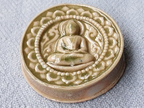 พระปทุมขันธ์ เนื้อกระเบื้องเคลือบ วัดหลวงพ่อสด ปี 2551