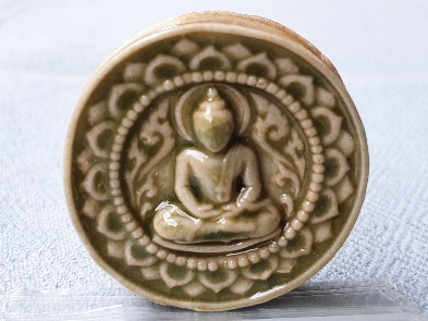 พระปทุมขันธ์ เนื้อกระเบื้องเคลือบ วัดหลวงพ่อสด ปี 2551