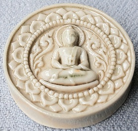 พระปทุมขันธ์ เนื้อกระเบื้องเคลือบ วัดหลวงพ่อสด ปี 2551