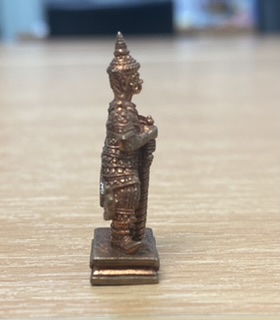 ท้าวเวสสุวรรณโณ รุ่นศรีรุ่งเรือง เนื้อทองแดง ผสมชนวน หลวงพ่ออิฐ วัดจุฬามณี 1ส.ค.53