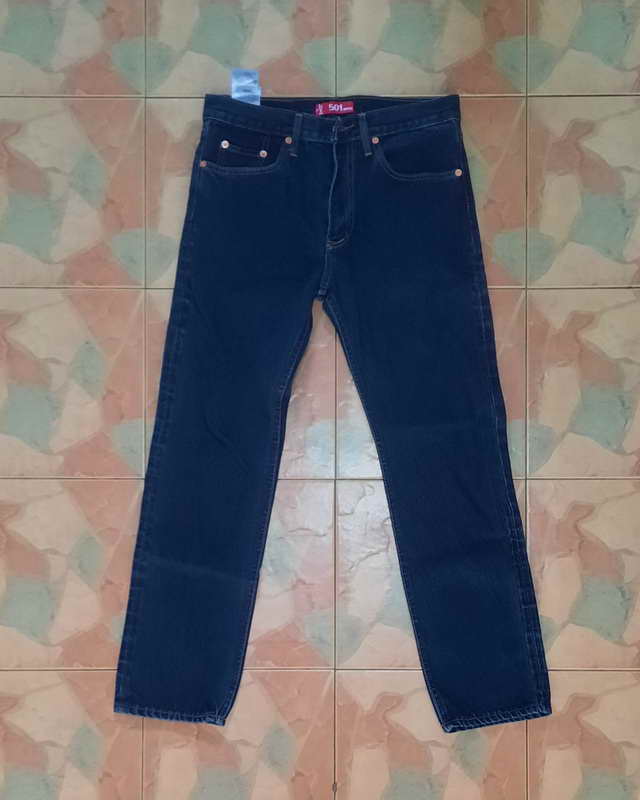 กางเกงยีนส์ Levi's Big E เอว 32 ขายาว 41 ผ้าฟอกนิ่มขัดทราย