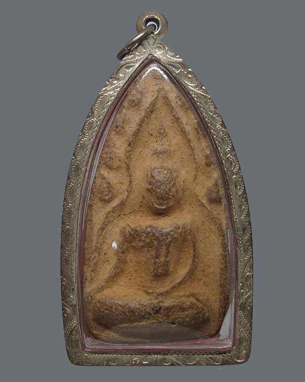 พระขุนแผนพลายคู่ตัดเดี่ยว กรุบ้านกร่าง จ.สุพรรณบุรี เลี่ยมเงิน