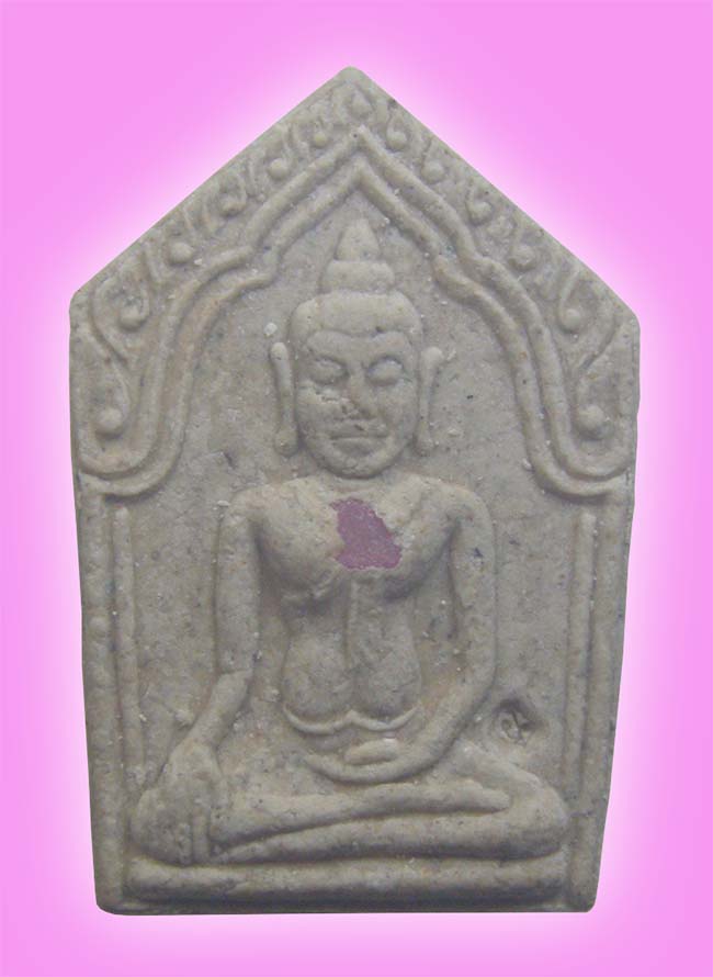 ขุนแผน รุ่น 2 เนื้อเกสรฝังพลอย หลวงปู่ทิม วัดพระขาว อยุธยา ปี 2541