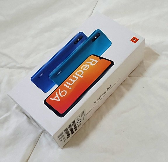 กล่อง Redmi 9A พร้อมอุปกรณ์ อะแดปเตอร์ สายชาร์จ ยังใหม่ ไม่เคยใช้งาน