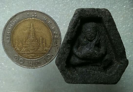 พระผงสังขจาย หลังยันต์น้ำเต้า ไม่ทราบวัด