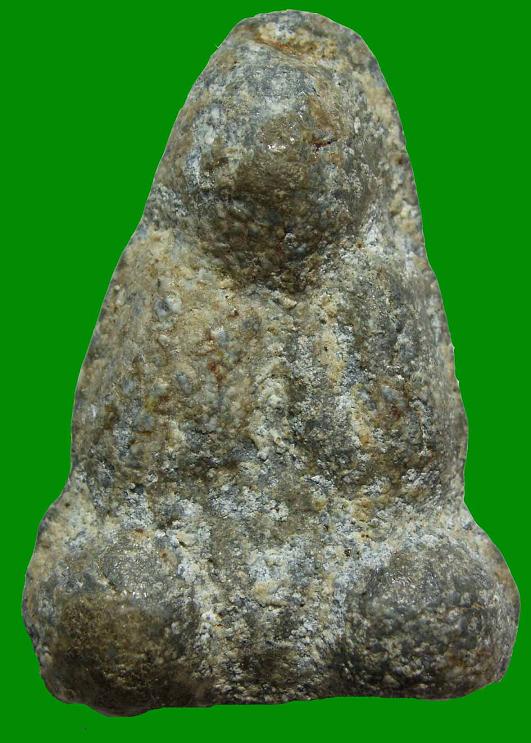 พระปิดตาเนื้อชินเขียว พิมพ์เล็ก 2 หน้าสภาพสวยไขเดิมๆ