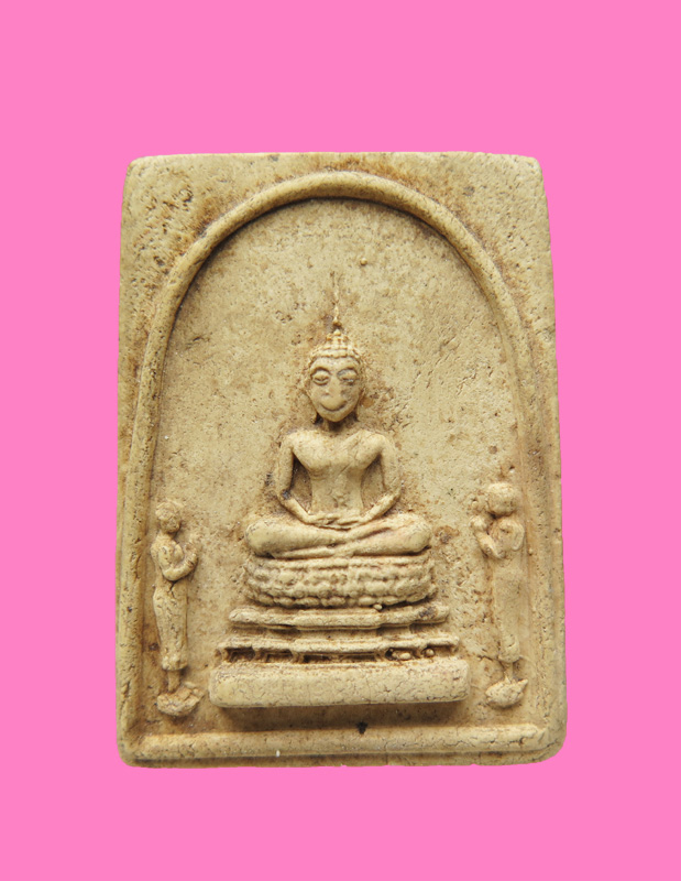 พระผงพระเจ้าในโบรถส์ วัดประชุมราษฎร์ (บ่อหัวกรวด) สุพรรณบุรี รุ่นแรก เกจิดังสายสุพรรณร่วมปลุกเสก