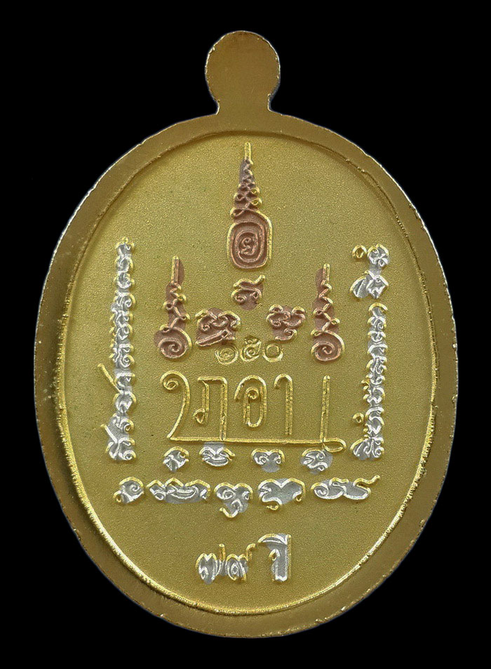 เหรียญพ่อท่านเอ็น วัดเขาราหู จ.สุราษฎร์ธานี รุ่นฉลองเลื่อนสมณศักดิ์ ปี53 เนื้อสามกษัตริย์