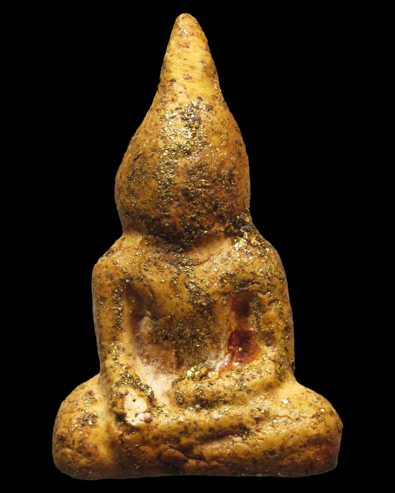 พระผงรูปเหมือน หลวงพ่อทอง วัดเขาตะเครา จ.เพชรบุรี รุ่น"ทองไหล"ปี2508