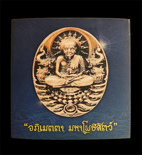 ผลงานของอาจารย์เฉลิมชัย โฆษิตพิพัฒน์ เหรียญหลวงปู่ทวด อภิเมตตา มหาโพธิสัตว์ เนื้อทองระฆัง พิมพ์เล็ก 