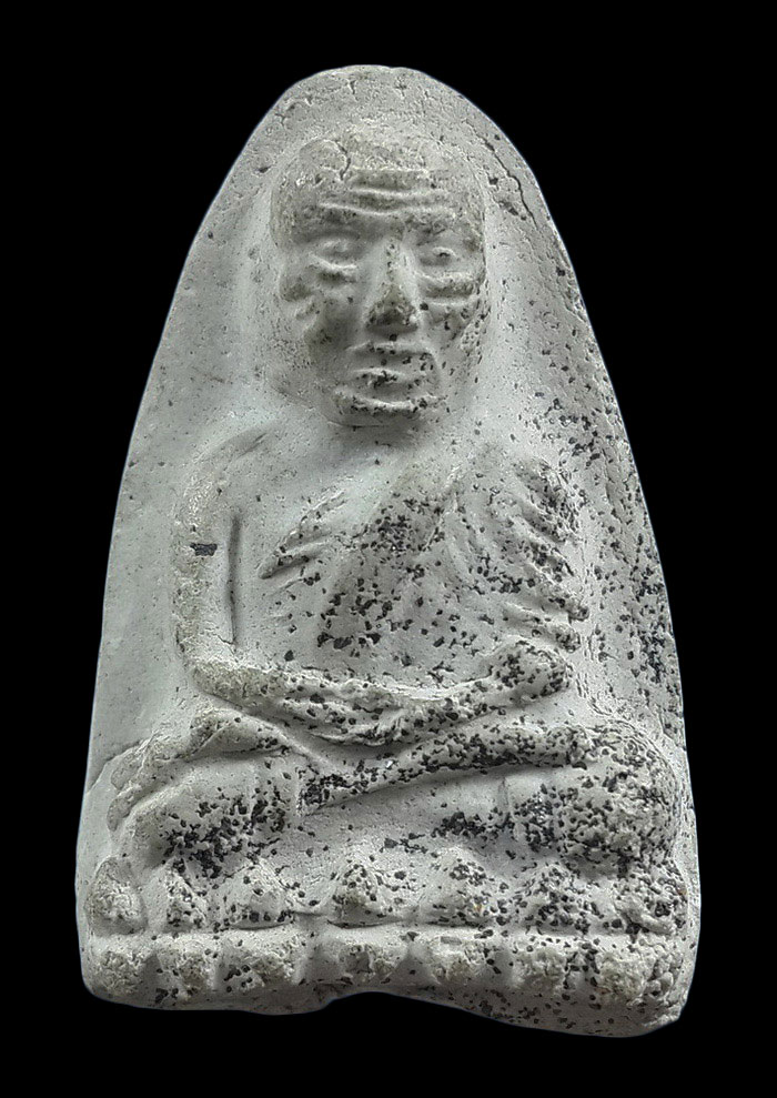 พระผงหลวงปู่ทวด โรยแร่ด้านหน้า โรยแร่+ปั๊มหมึกด้านหลัง