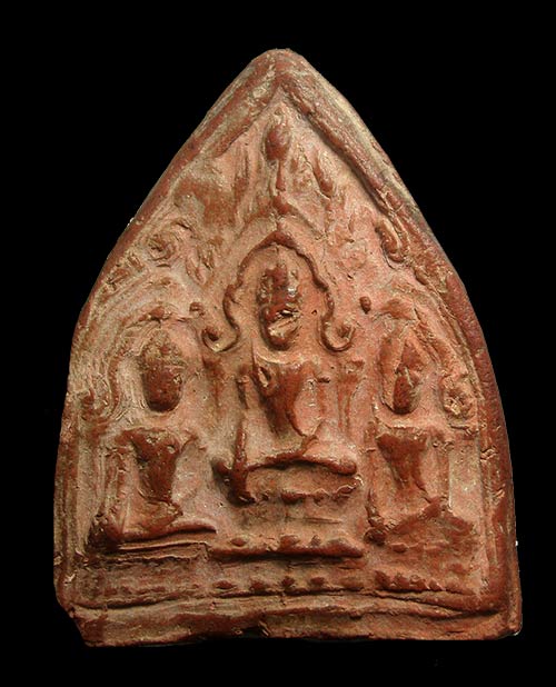 พระตรีกาย เนื้อดิน ลพ.ถิร  วัดป่าเลไลย์ จ.สุพรรณบุรี พิมพ์หายากมากครับ