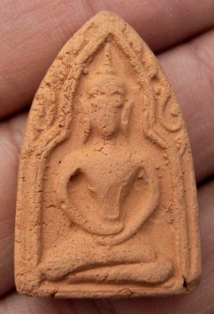 ขุนแผนเนื้อดินเผาพิมพ์เล็กหลวงปู่นามวัดน้อยชมพู่