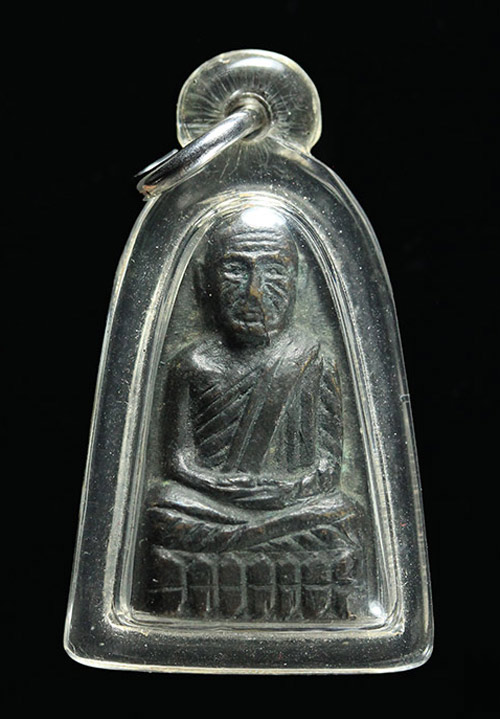 พระหลวงปู่ทวด รุ่นทะเลซุง(หลังรุ่น๑) พิมพ์ซุ้มกอ เนื้อโลหะ ปี2508