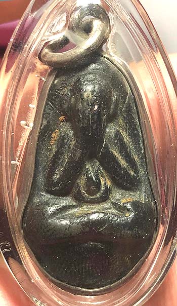 *พระปิดตา หลวงพ่อเชย วัดท่าควาย สิงห์บุรี ปี๒๔๖๔ พิมพ์สองหน้า เนื้อผงใบลาน*