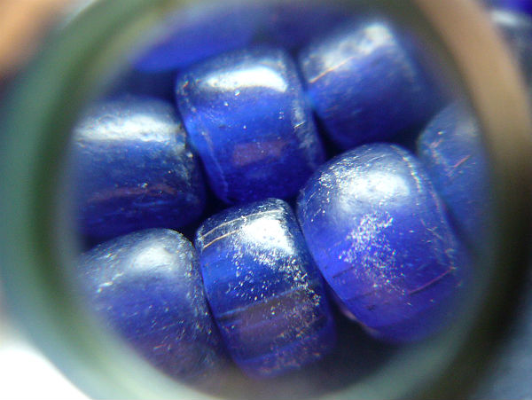 T12.1 สร้อย ลูกปัด สีน้ำเงิน ม่วง  งาน OTOP