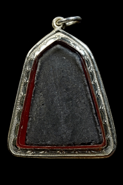 หลวงพ่อเงิน วัดบางคลาน ปี15 เนื้อผงใบลาน พิมพ์ห้าเหลี่ยม (หายาก)