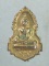 เข็มกลัดพระพุทธหลังยันต์ เนื้อกะไหล่ทอง 