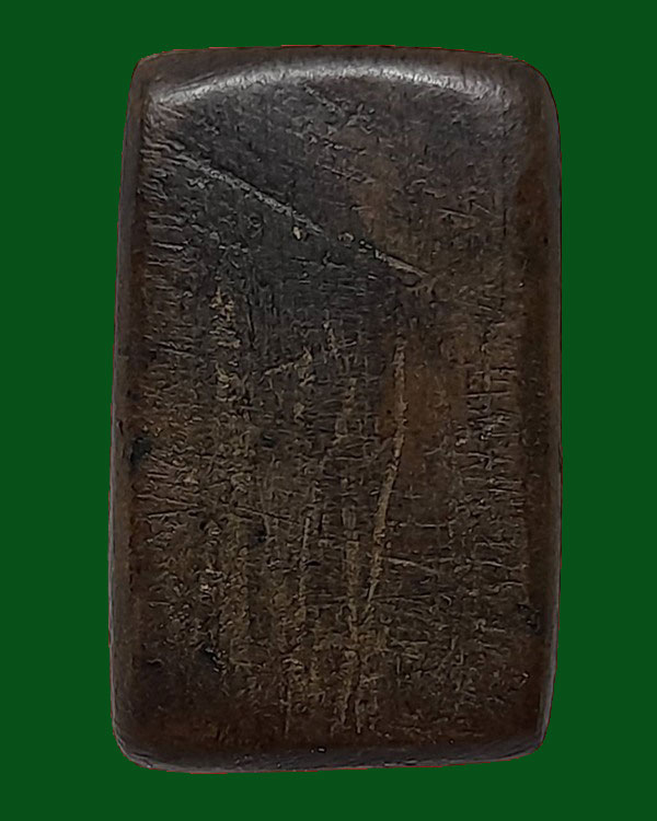 พระปิดตาพิมพ์สี่เหลี่ยม อาจารย์เปิง วัดชินวราราม จ.ปทุมธานี เนื้อผงคลุกรัก เนื้อน้ำตาล หายาก