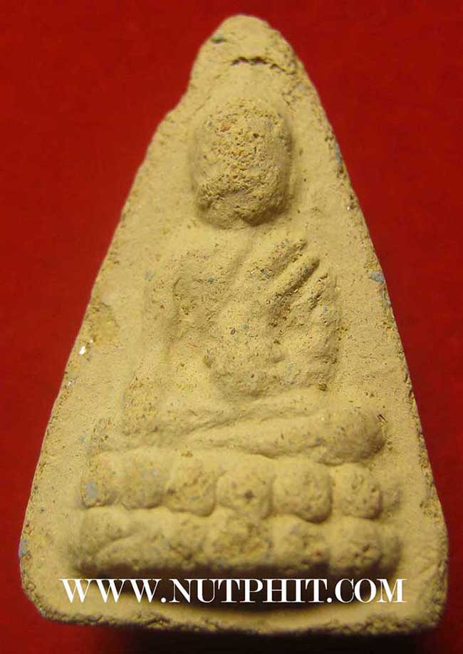 พระพุทโธน้อย แม่ชีบุญเรือน พิมพ์ใหญ่ หลังเรียบ+บัตรรับรองพระแท้*153