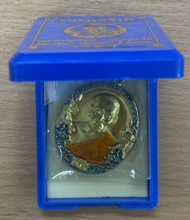 เหรียญราชาพยัคฆ์ เนื้อทองทิพย์ ลงยา หลวงพ่อพัฒน์ วัดห้วยด้าน