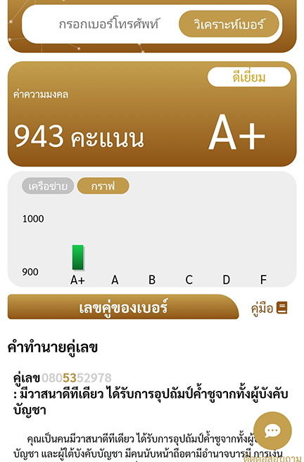เบอร์เทพมังกร มหามงคล A+ เบอร์สวย เบอร์มงคล ราคาถูก