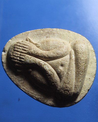 B029พระปิดตา เนื้อผงสีขาว หลวงพ่อบุญมาก วัดโพธิ์บางระมาด ตลิ่งชัน กทม.