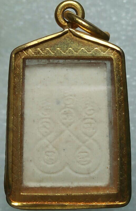 พระสมเด็จคะแนนหลังยันต์ห้า เลี่ยมไมค่อน ไม่ทราบวัด