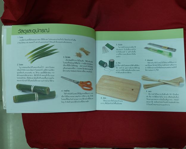 (ปิด69-) หนังสือ บรรจุภัณฑ์จากธรรมชาติ ใบตองและใบเตย 21x18.5ซ.ม.102หน้า (มือ2)