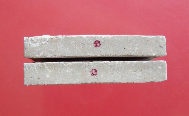 พระสมเด็จผงพรายกุมารหลังยันต์ห้าฝังพลอย ปี 2552 หลวงพ่อสาคร วัดหนองกรับ 