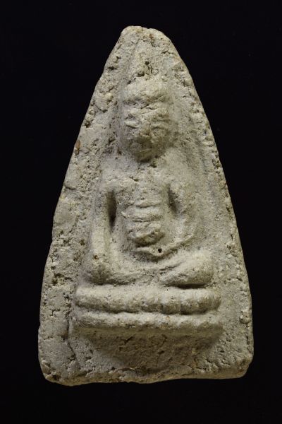 พระพุทโธน้อย เนื้อผง พิมพ์เล็ก คุณแม่บุญเรือน วัดอาวุธฯปี2494 (บัวแปด)