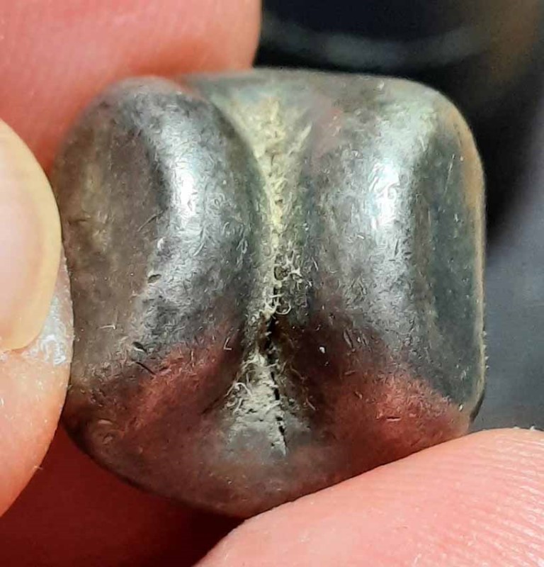 พดด้วงเงิน ตราพระแสงจักร - ปราสาท รัชกาลที่ 3 ขนาด 1บาท