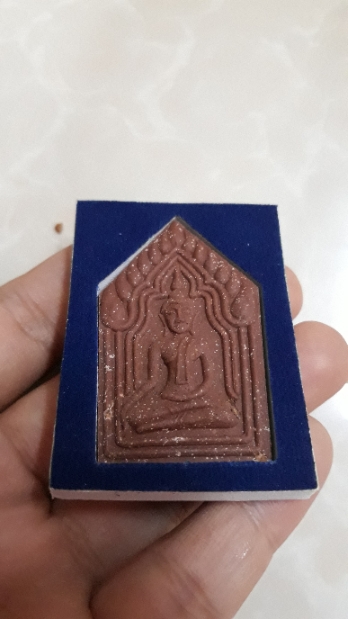 พระขุนแผนเนื้อชานหมาก ยันต์เกราะเพชร หลวงปู่เลี่ยม วัดทรงกระเทียม ลูกบุญธรรมหลวงพ่อปาน