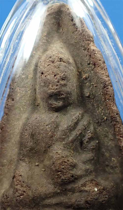 พระพุทโธน้อย แม่ชีบุญเรือน พิมพ์ใหญ่ หลังยันต์เฑาะว์+บัตรรับรองพระแท้*86