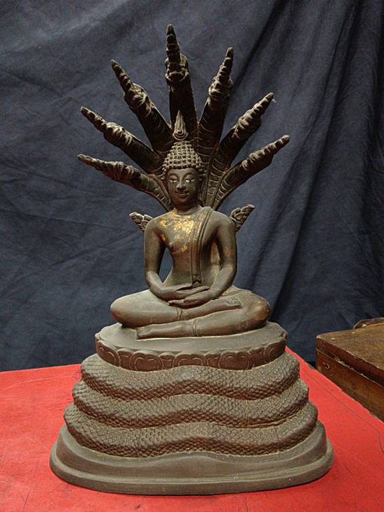 พระบูชานาคปรก หน้าตัก 5 นิ้ว ศิลป์สวย