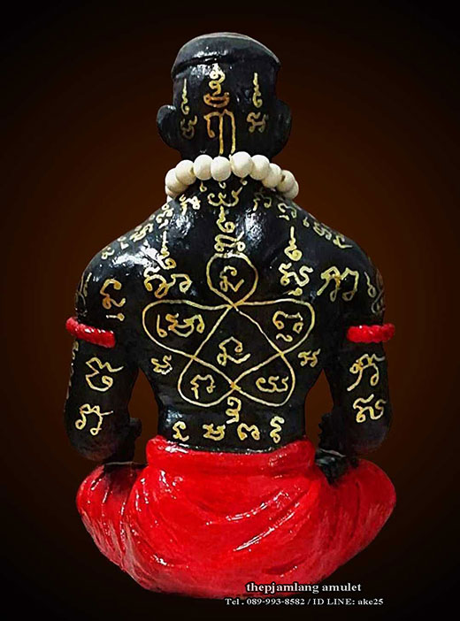 หุ่นพยนต์บุญญาฤทธิ์ ขนาดบูชา สูง 9 นิ้ว พ่อท่านเปลื้อง วัดพังดาน พัทลุง ปี 2565