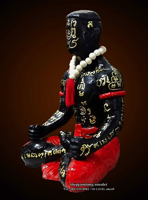 หุ่นพยนต์บุญญาฤทธิ์ ขนาดบูชา สูง 9 นิ้ว พ่อท่านเปลื้อง วัดพังดาน พัทลุง ปี 2565