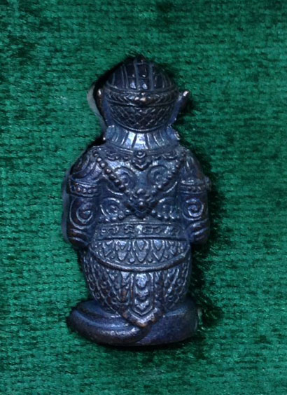 หนุมาน เนื้อทองแดงรมดำ(กรรมการ) หลวงปู่แสง วัดโพธิ์ชัย จ.นครพนม