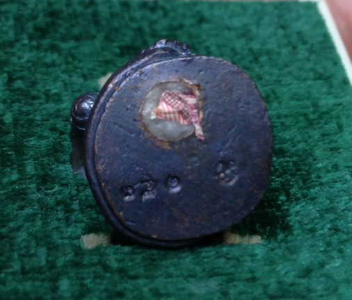 หนุมาน เนื้อทองแดงรมดำ(กรรมการ) หลวงปู่แสง วัดโพธิ์ชัย จ.นครพนม