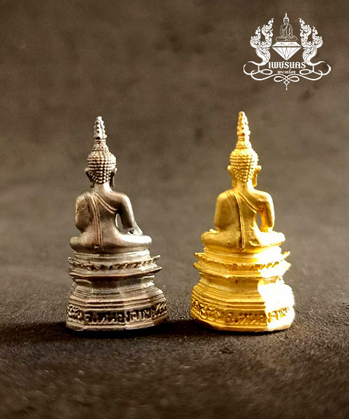 หลวงพ่อพระใสพ่นทรายเงิน+พ่นทรายทอง ปี 2544 วัดโพธิ์ชัย หนองคาย