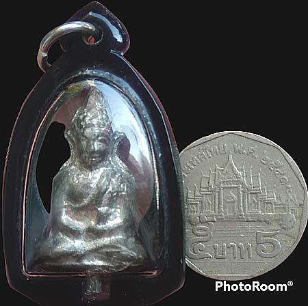 *พระยอดธงอู่ทองออกศึก วัดพระศรีรัตนมหาธาตุ สุพรรณฯ เนื้อชิน*