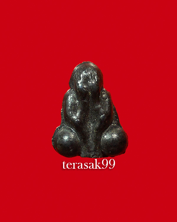 พระปิดตาสองหน้า พิมพ์เล็ก เนื้อเมฆพัตร หลวงพ่อเดิม วัดหนองโพ จ.นครสวรรค์ ราคาเบาๆ(1)