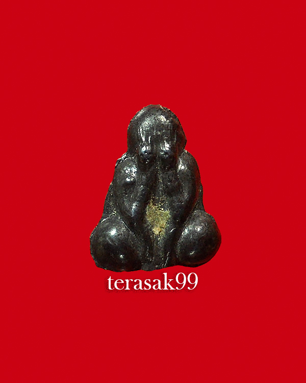 พระปิดตาสองหน้า พิมพ์เล็ก เนื้อเมฆพัตร หลวงพ่อเดิม วัดหนองโพ จ.นครสวรรค์ ราคาเบาๆ(1)