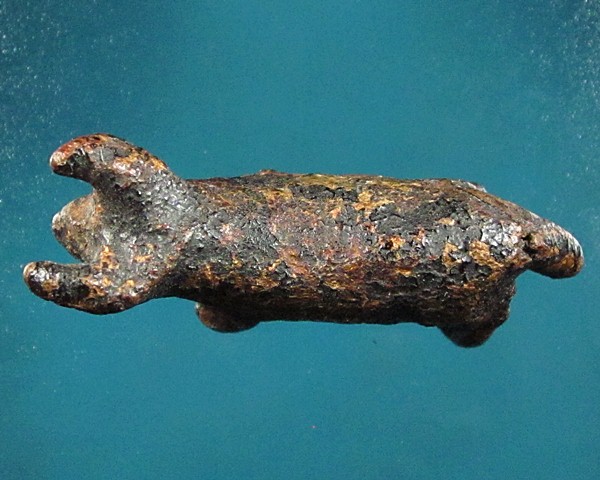 วัวธนูหลวงพ่อน้อย วัดศรีษะทอง นครปฐม ยุคปลาย ครั่งพุดซา ยาว4ซ.ม.