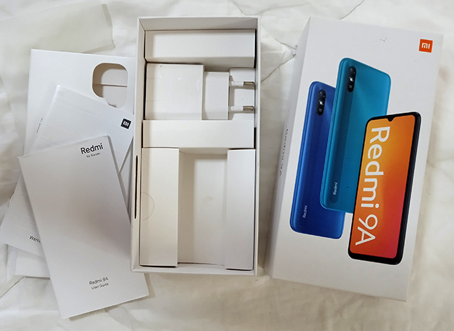 กล่อง Redmi 9A สภาพสวย พร้อมแถมอุปกรณ์ ยังใหม่ ไม่เคยใช้งาน